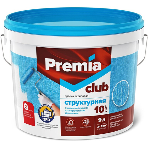 Структурная краска Premia Club CLUB