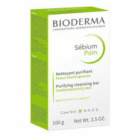 Bioderma Мыло Sebium Purifying Cleansing Bar, 100 мл, 100 г