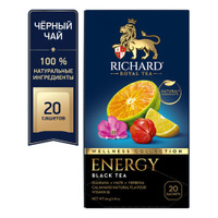 Чай черный Richard Energy в пакетиках, 20 пак. RICHARD