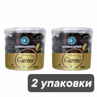 Маслины Marmarabirlik Gurme Premium M черные с косточкой, 400 г, 2 шт