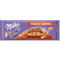 Милка Шоколадная плитка 276гр Карамель с арахисом (13) Milka