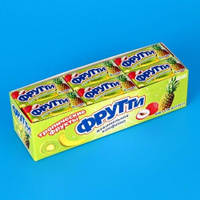 Жевательная конфета "Фрутти тропик", с ароматом тропических фруктов, 36 г Нет бренда