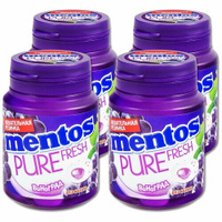 Жевательная резинка Mentos Pure Fresh, виноград, 4шт.*100г MENTOS