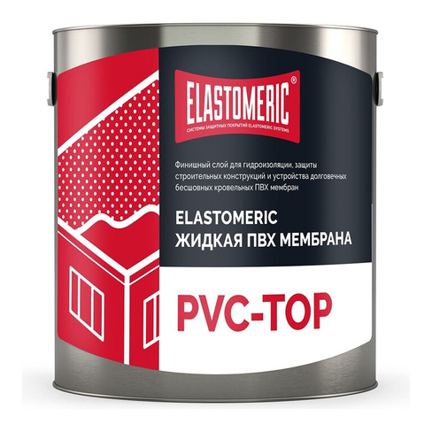 Жидкая пвх-мембрана Elastomeric Systems Elastomeric pvc-top Systems финиш 3 кг, белая