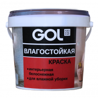 Краска GOL 3.0 кг для стен влагостойкая акриловая