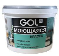 Краска GOL 3,0 кг для стен моющаяся акриловая