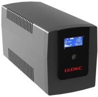 Линейно-интерактивный ИБП ДКС серии Info LCD, 600 ВА/360 Вт, 1/1, 3xIEC C13, USB + RJ45, LCD, 1x7Aч