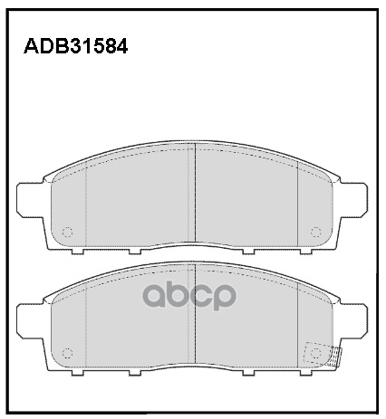 Колодки Передние Mitsubishi L200 2006> Allied Nippon Adb 31584 ALLIED NIPPON арт. ADB 31584