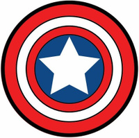 Наклейка для детского электромобиля Капитан Америка Неизвестно