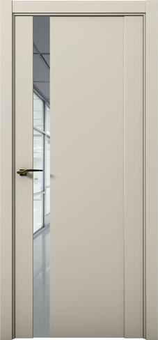 Дверь межкомнатная царговая Кобальт Со7 Силк Грей (вставка стекло)