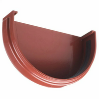 Заглушка желоба Облиц.: полимерное, Цвет: шоколадно-коричневый RAL 8017