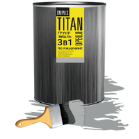 Грунт-эмаль по ржавчине Ореол Titan 0.9 кг серый