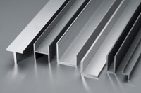 Профиль алюминиевый Поверх-сть: серебро, Тип: Н, Наименование: Н-образный