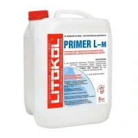 Грунтовка Litokol Primer L-M для самонивелирующихся смесей Litoliv S30, Litoliv S5, цвет белый, 5 кг, цена за 1 канистра