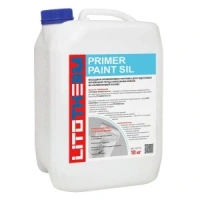 Грунтовка силиконовая Litokol Litotherm Primer Paint Sil, цвет прозрачный, 10 кг, цена за 1 канистра