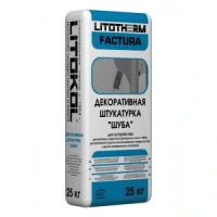 Штукатурка Litokol Litotherm Factura 2,0 мм, цвет белый, 25 кг, цена за 1 мешок