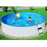 Сборный бассейн SummerFun Standard Acapulco круглый, д=450 x 90 см, 12,5 м3, сталь 0,3 мм, картриджный фильтр, лестница,