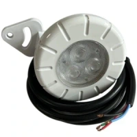 Прожектор светодиодный Atlaspool Mini, 9 Вт, 12 В, DC, Ø=63 мм, ABS-пластик, под бетон (Full RGB, 4 кабеля), цена за 1 ш