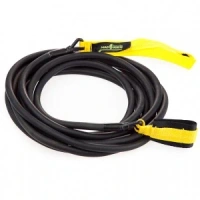 Тренажер имитации занятий в бассейне MadWave Long Safety Cord, сопротивление 2,2–6,3 кг, цвет желтый, цена за 1 шт