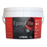Затирка эпоксидная 2-компонентная кислотостойкая Litokol EpoxyElite, цвет E.01 Зефир, 2 кг, цена за 1 ведро