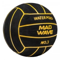 Мяч для водного поло MadWave WP Official #3, 400 г (чёрный), цена за 1 шт