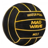 Мяч для водного поло MadWave WP Official #5, 500 г (чёрный), цена за 1 шт