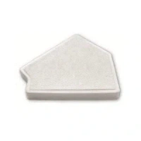 Угловой элемент для переливной решетки Emaux FT, размер 200 мм / 45°, цвет белый, цена за 1 шт