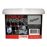 Добавка Litokol Platinum платинового цвета для Starlike, 200 г, цена за 1 ведро