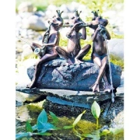 Фигура для фонтана Heissner "Лягушачий ансамбль", 39 × 16 × 30 cм (цвет под медь), цена за 1 шт