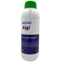 Альгицид жидкий непенящийся Reexo Algi для предотвращения роста водорослей в воде бассейна, 1 л, цена за 1 флакон