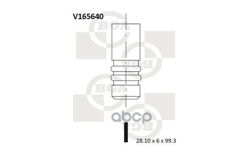 Клапан Двигателя Впускной Audi A3, A4, A5, A6, Q5 / Seat Exeo / Vw Golf Vi 2.0Tdi 16V 03- 28.1X6x99.3 Bga арт. V165640
