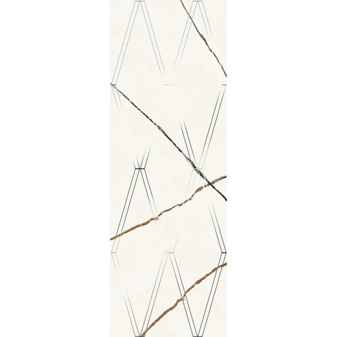 Декор Eletto Ceramica 24.2x70 см bianco covelano rombi