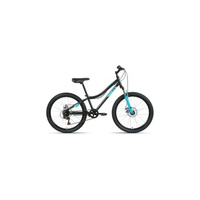 Велосипед ALTAIR 24 MTB HT 2.0 DISK 6-ск. 2022 рама 12 черный/бирюзовый