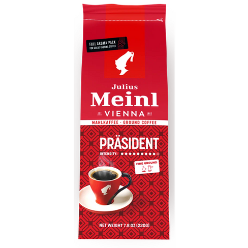 Кофе молотый Julius Meinl President, 220 г, вакуумная упаковка