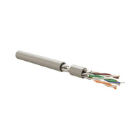 Одножильный кабель Hyperline UFTP4R-C6A-S23-IN-LSLTX-GY-305