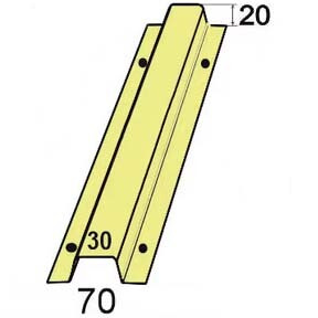 Штакетник №10, цвет RAL3003, покрытие Полиэстер