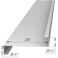 Z-образный профиль для кровельных прогонов с полками №7, толщина металла 1,5 мм