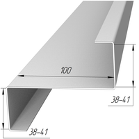Z-образный профиль для кровельных прогонов с полками №9, толщина металла 1,5 мм