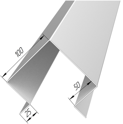 Угловой каркасный профиль №26, толщина металла 1,5 мм