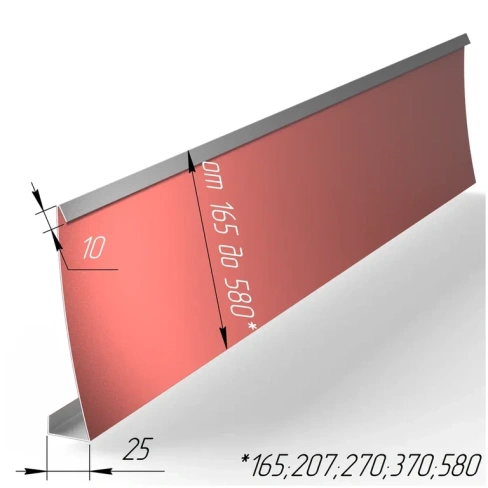 Сайдинг Ёлочка, цвет RAL9002, ширина рабочая 580 мм