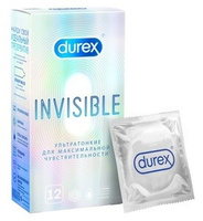 Durex Invisible Презервативы ультратонкие 12 шт Рекитт Бенкизер Хелскэр Интернешнл