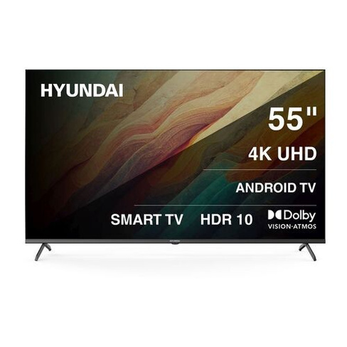 55" Телевизор Hyundai H-LED55BU7009, 4K Ultra HD, черный, СМАРТ ТВ, Android TV