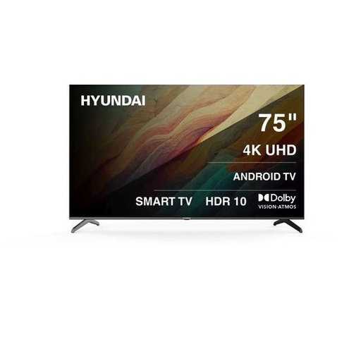 75" Телевизор Hyundai H-LED75BU7009, 4K Ultra HD, черный, СМАРТ ТВ, Android TV