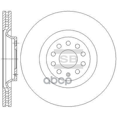 Диск Тормозной Передний Sangsin Brake Sd5701 Sangsin brake арт. SD5701