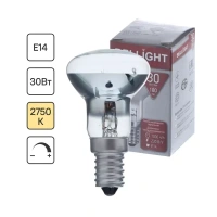 Лампа накаливания Belsvet спот R39 E14 30 Вт свет тёплый белый BELLIGHT