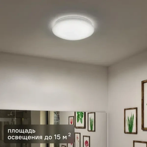 Светильник настенно-потолочный светодиодный влагозащищенный Madyled 4 м², цвет белый Без бренда None