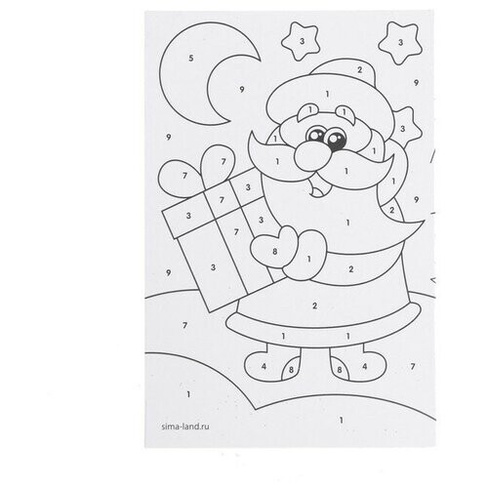 Новогодняя фреска в открытке Школа талантов "Дед Мороз"