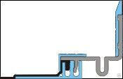 Деформационный шов АКВАСТОП (накладки из анодированного алюминия) ДПШ-30-УГЛ/050