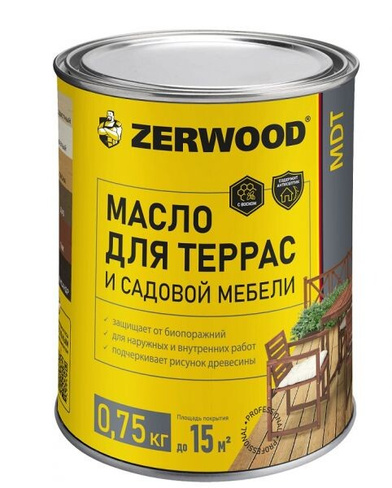 Масло для террас ZERWOOD MTD тик 0,75кг