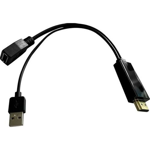 Переходник Buro HDMI (m) - DisplayPort (f), ver 1.4, черный [bu-hdmi(m)-dp(f)]